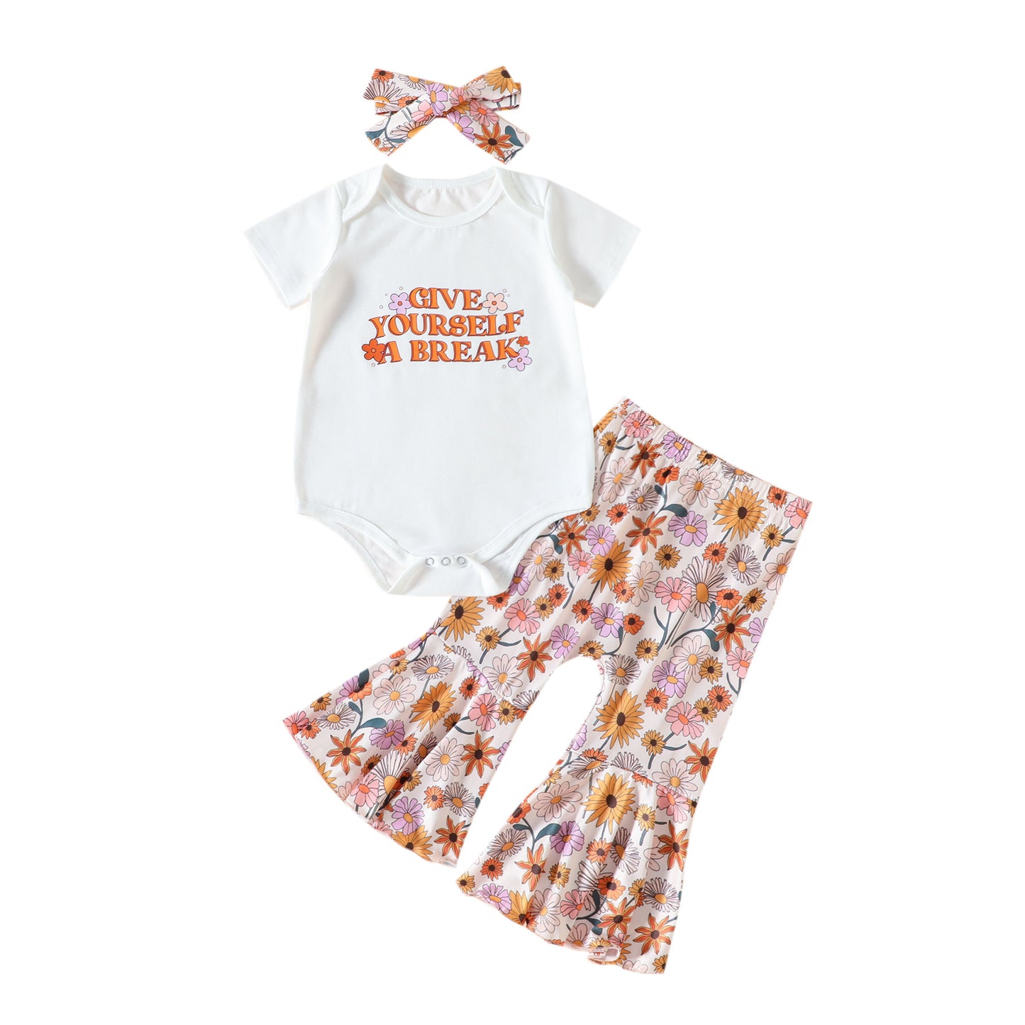 Infant Toddler Clothing Casual Short Sleeve Letter Set