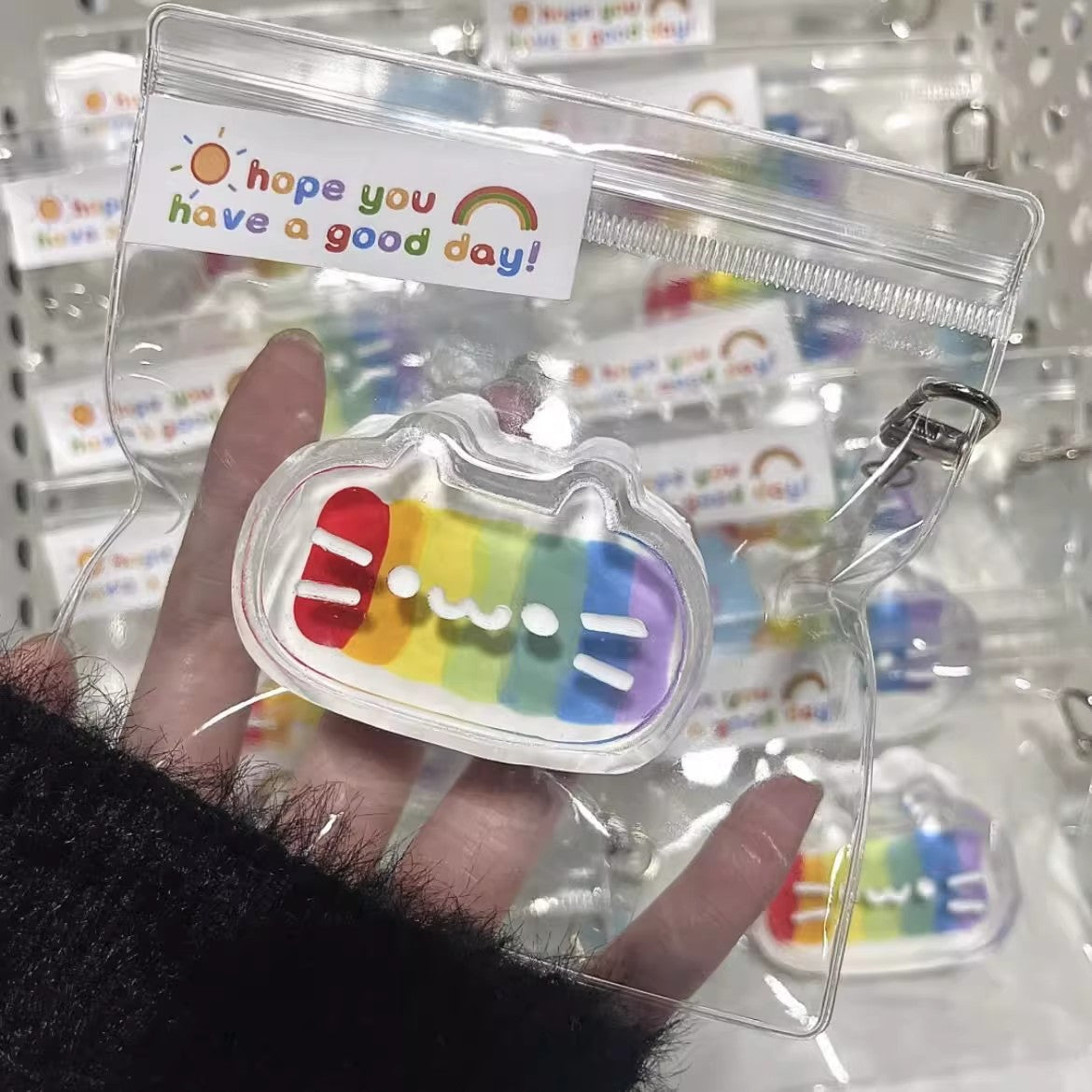 Dopamine Rainbow Kitten Cheese Squeezing Toy Silicone Slow Rebound Decompression