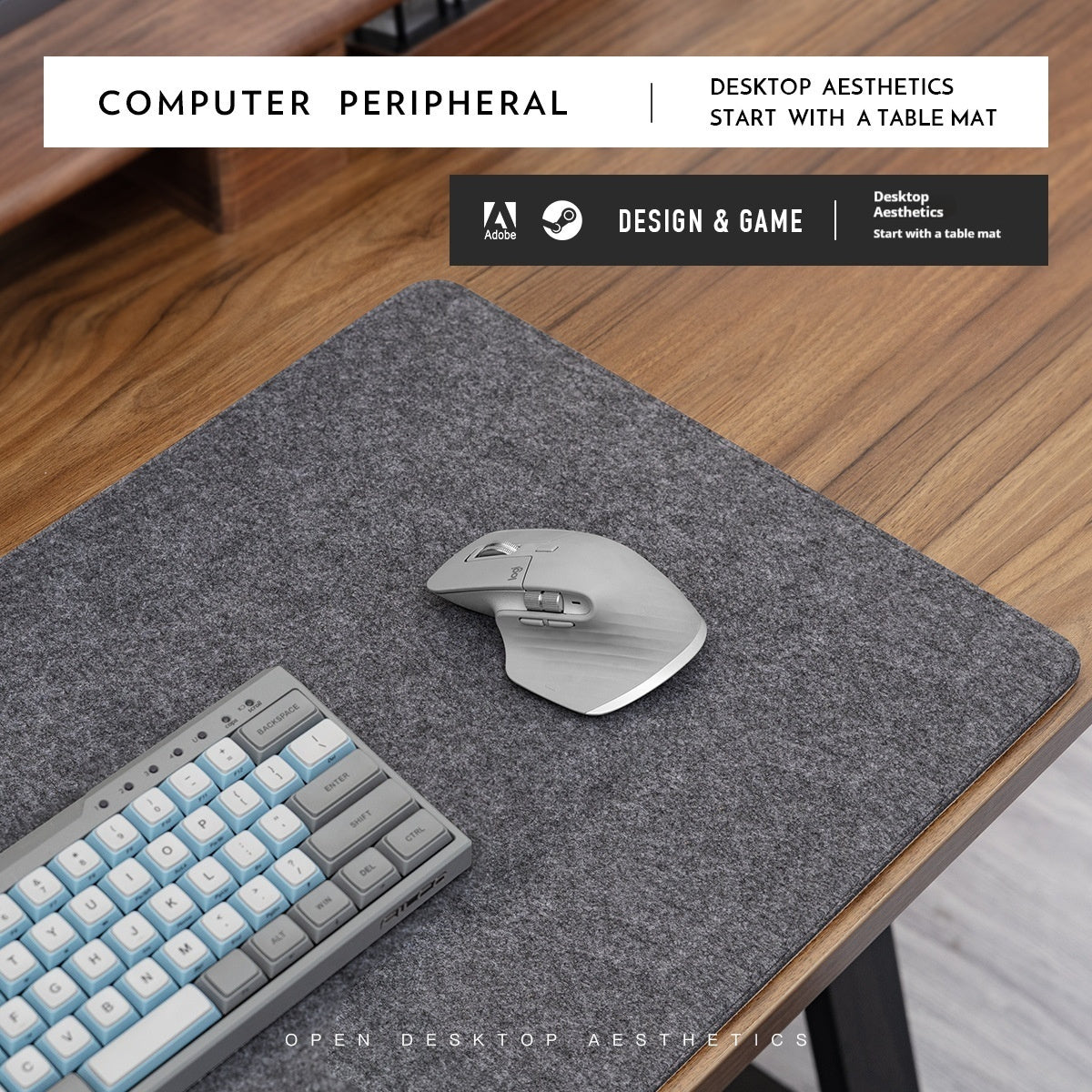 Winter Warm Unisex Oversized Office Mouse Mat