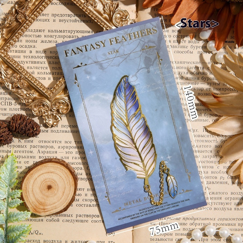 Classical Chinese Style Cultural And Creative Feather Bookmark