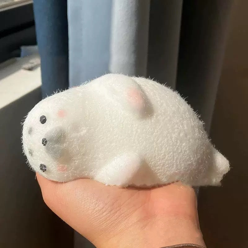 Dopamine Rainbow Kitten Cheese Squeezing Toy Silicone Slow Rebound Decompression