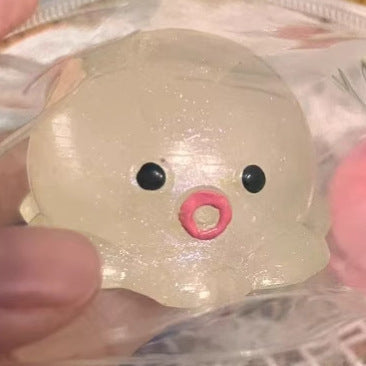 Dopamine Rainbow Kitten Cheese Squeezing Toy Silicone Slow Rebound Decompression