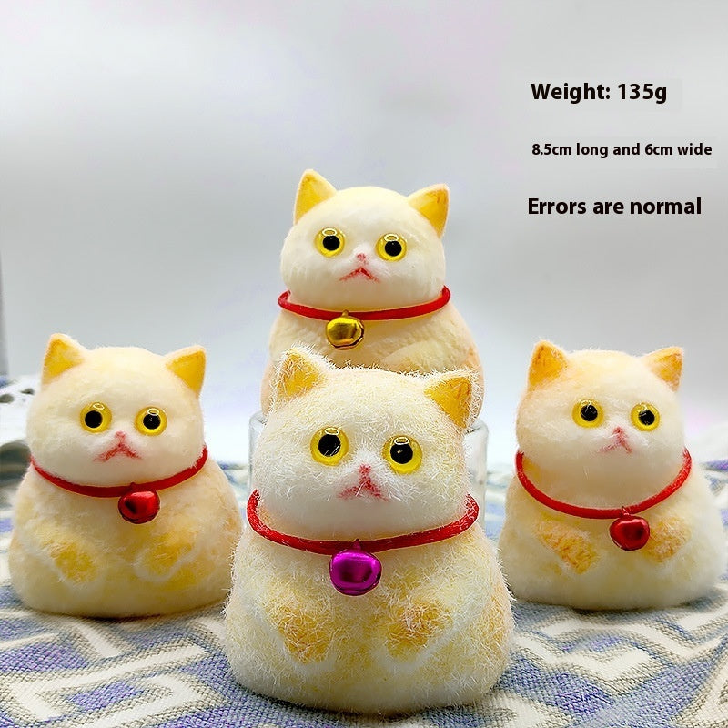 Dopamine Rainbow Kitten Cheese Squeezing Toy Silicone Slow Rebound Decompression