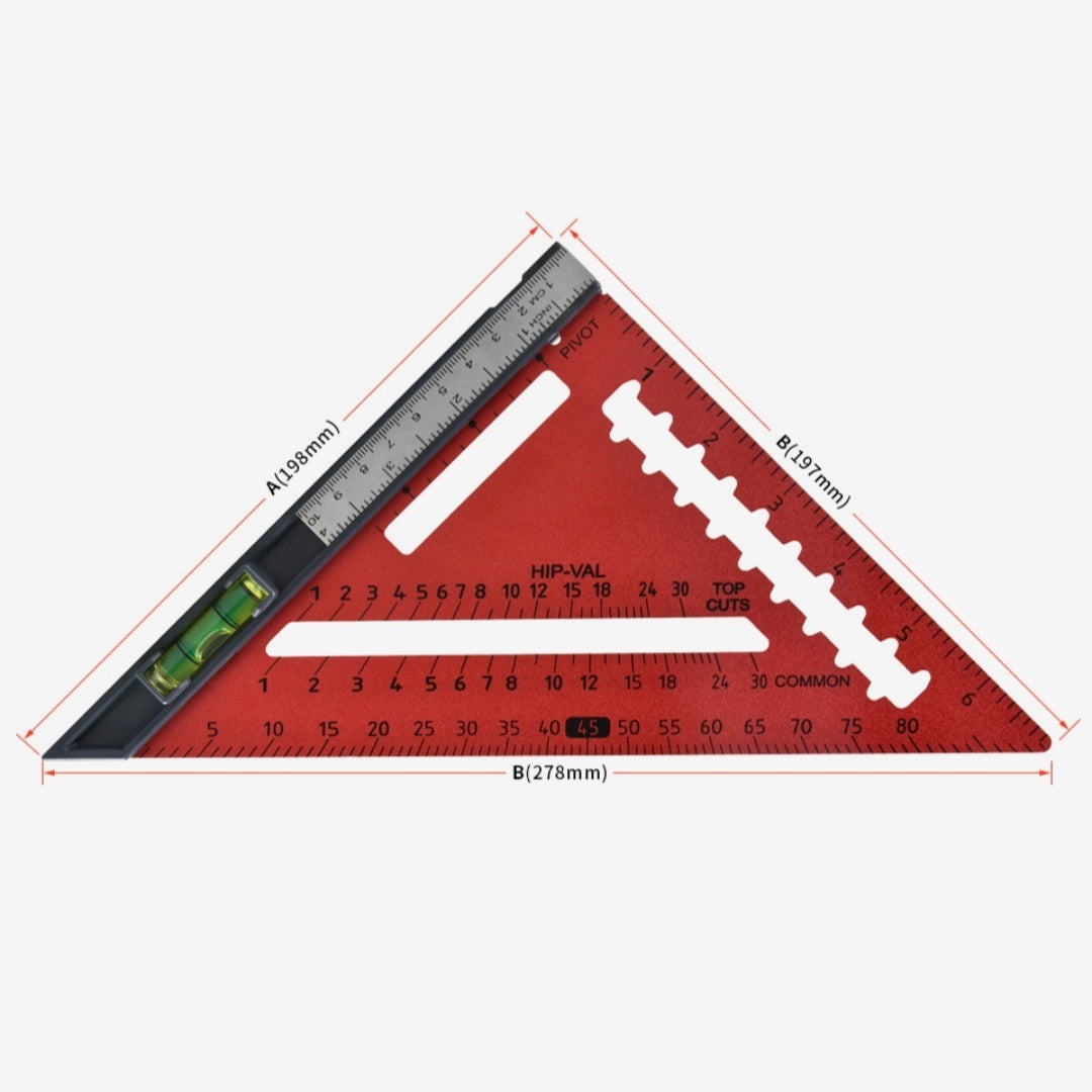 Household Detachable Woodworking Aluminum Alloy Triangle Board