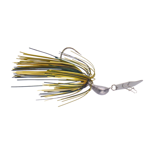 Dekoi 7gm Bladed Swim Jig, Chatterbait, Camo Green, 2 pack-0