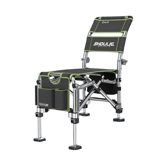 Fishing Chair Adjustable Legs Backrest Foldable Design-0