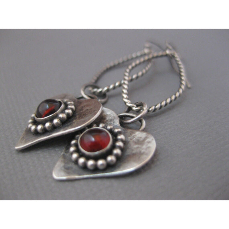 Europe And America Creative E-commerce Heart-shaped Retro Female Earrings