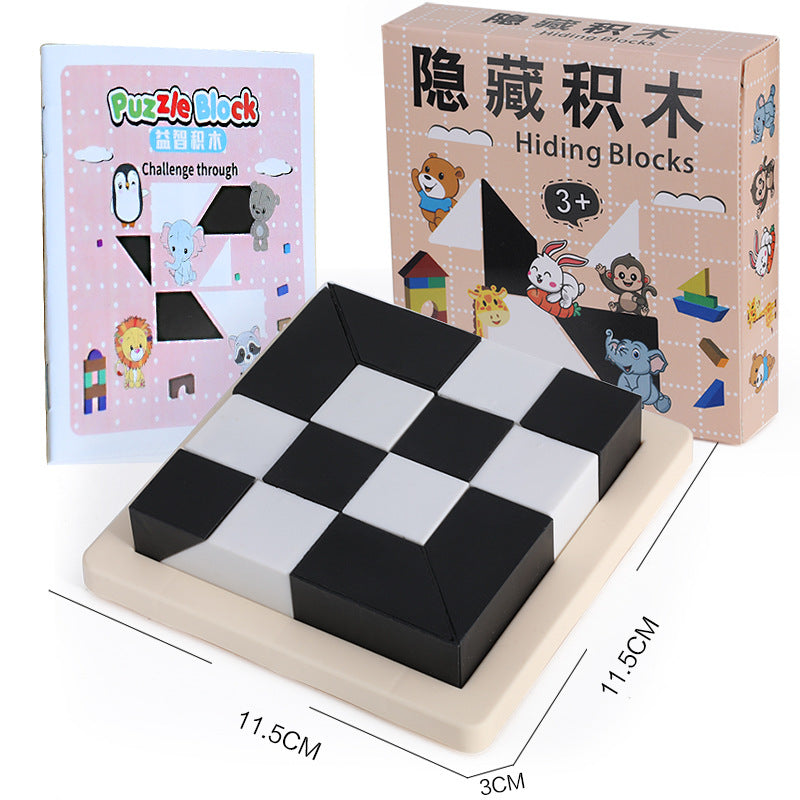 Children's Logical Thinking Training Hidden Building Blocks Puzzle Educational Toys