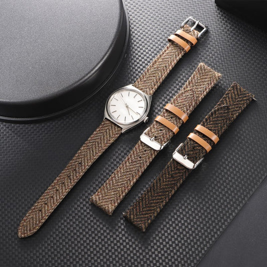 Tweed Vintage Leather Watch Belt