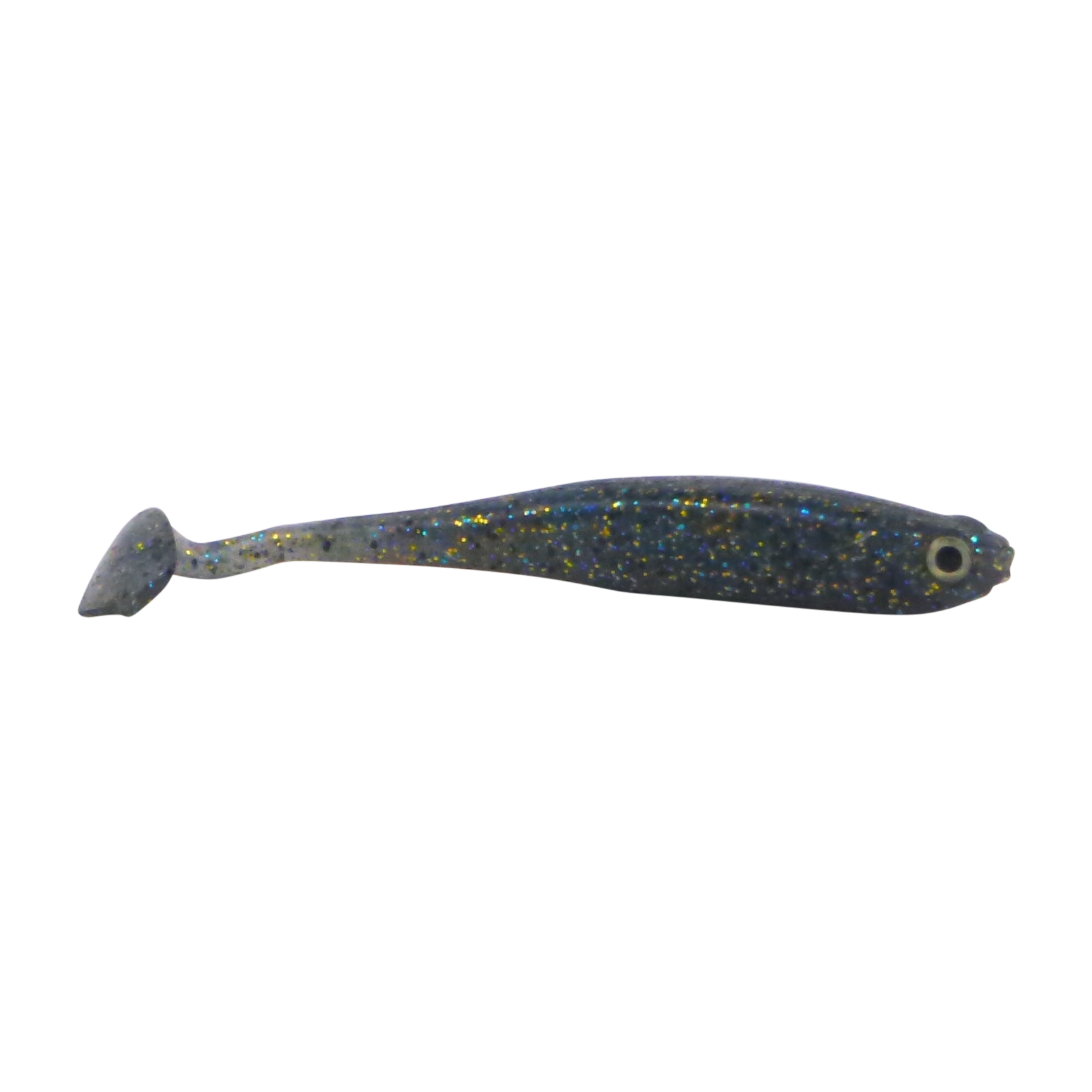 Swimerz Soft Shad 100mm Paddle Tail lure, Blue Gold Fleck, 6 pack-0