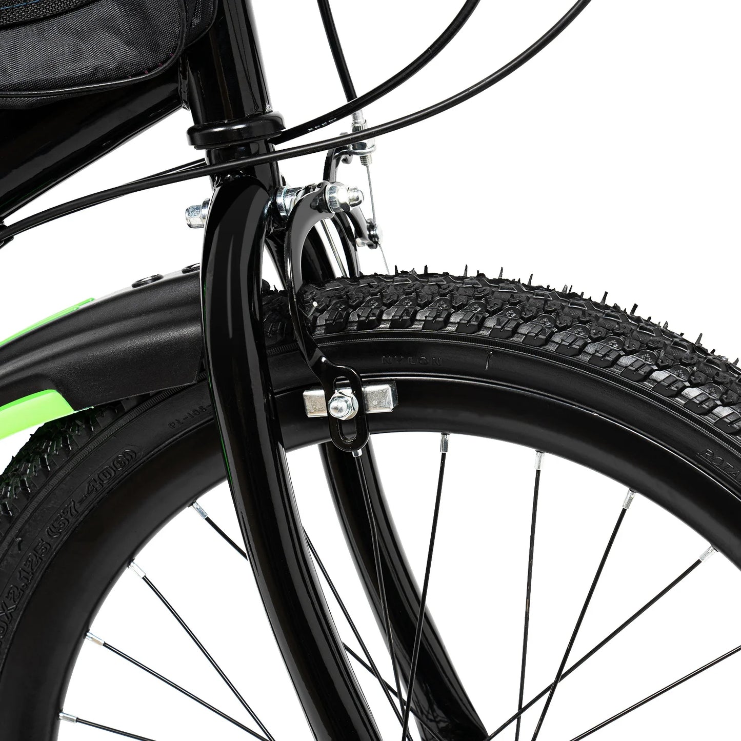 20 Inch Mountain Bike 7 Speed Gears, Adjustable Seat Kids' Bike with Mudguards Kettle Holder Kettle for Boys Girls 8-13 years