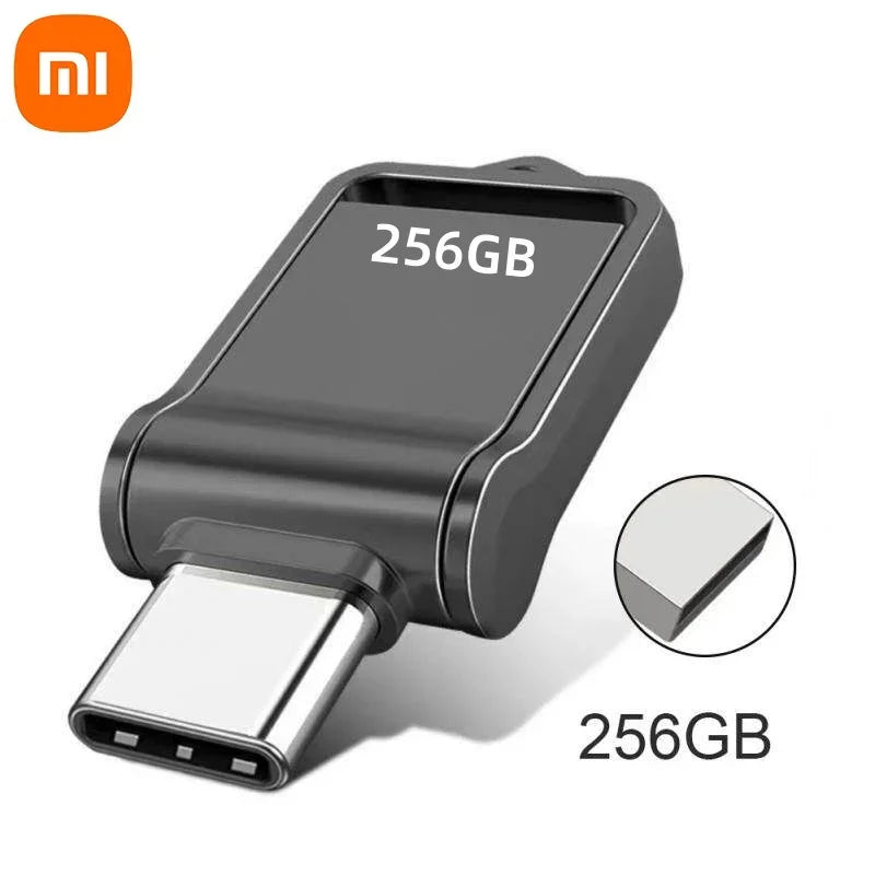 Xiaomi 2TB Flash Drive High Speed USB 1TB Type-C Interface Large Capacity Dual Purpose Flash Drive Mobile Phone Computer Disk