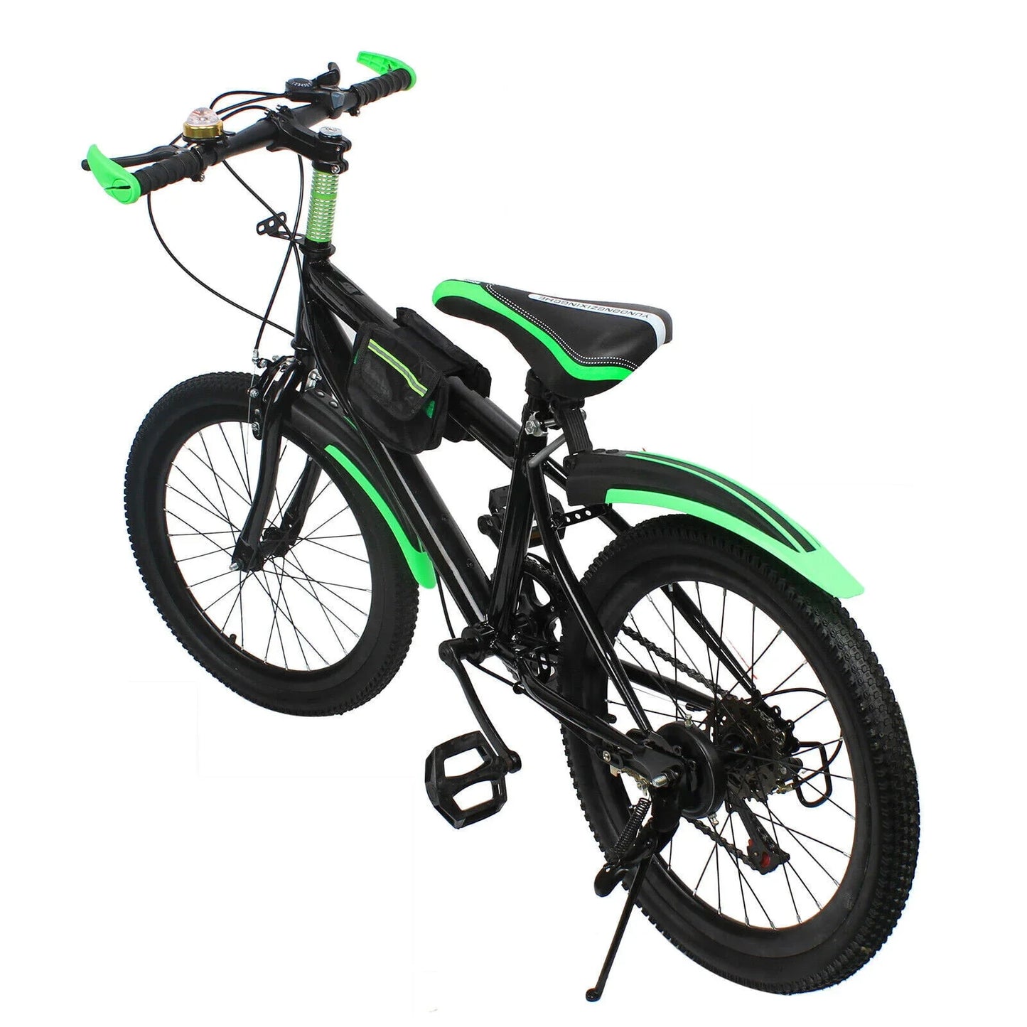 20 Inch Mountain Bike 7 Speed Gears, Adjustable Seat Kids' Bike with Mudguards Kettle Holder Kettle for Boys Girls 8-13 years