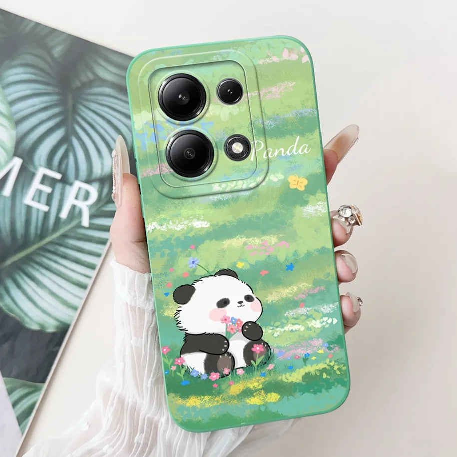 For Xiaomi Poco M6 Pro 4G Case 2024 Cute Rabbit Panda Shockproof Silicone Soft Matte Phone Cases For Xiomi Poco M6 Pro 4G Fundas