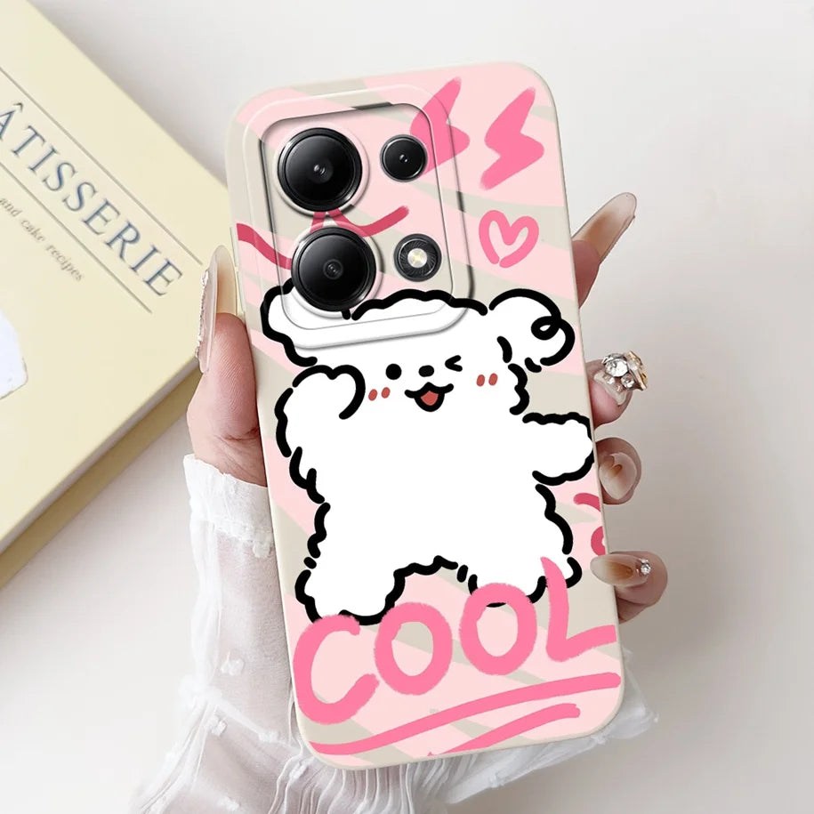 For Xiaomi Poco M6 Pro 4G Case 2024 Cute Rabbit Panda Shockproof Silicone Soft Matte Phone Cases For Xiomi Poco M6 Pro 4G Fundas