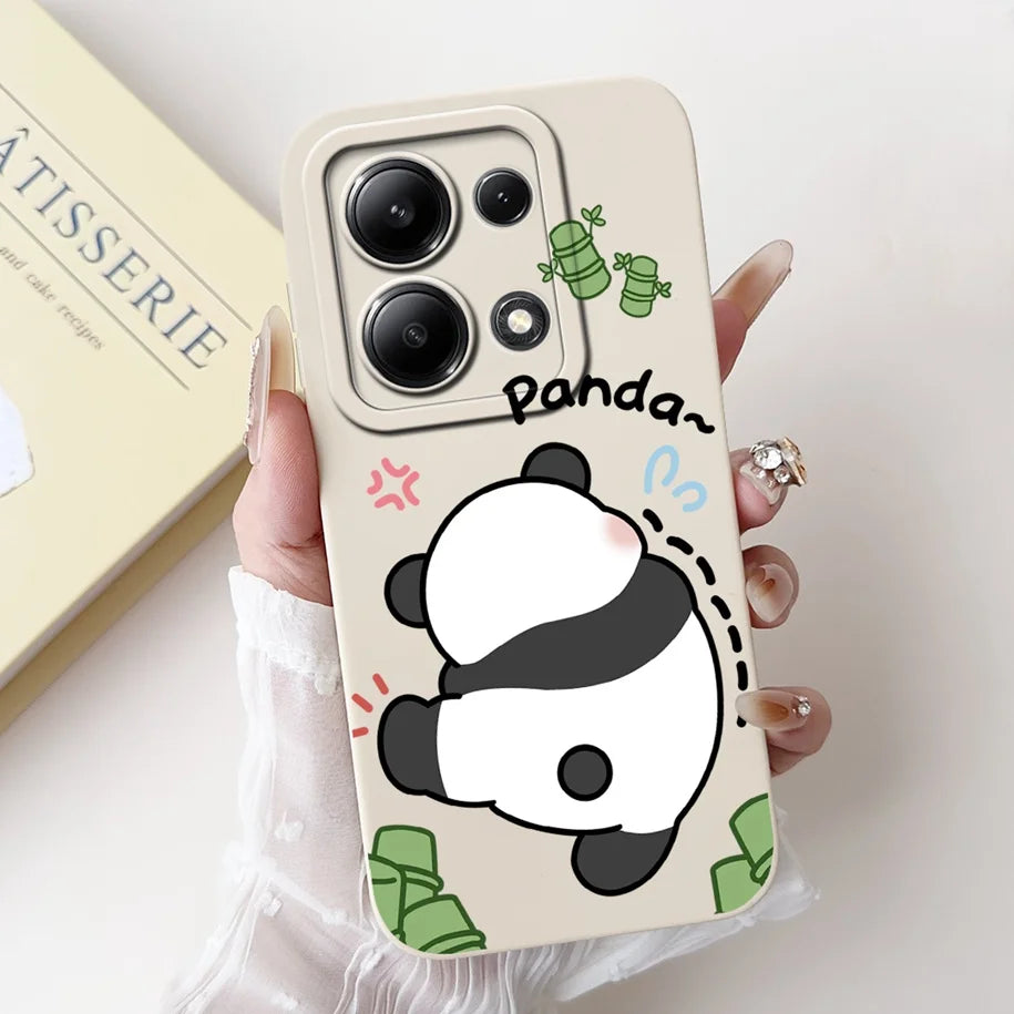 For Xiaomi Poco M6 Pro 4G Case 2024 Cute Rabbit Panda Shockproof Silicone Soft Matte Phone Cases For Xiomi Poco M6 Pro 4G Fundas