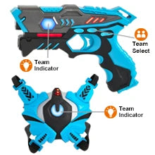 VATOS Laser Tag Guns x4 Sets Infrared Laser Tag Sets with Vest Rechargeable Shooting Game Toy Gift for Kids 6+ Years Old Adults