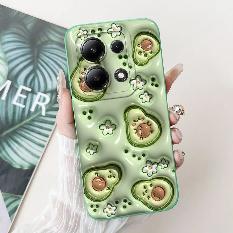 For Xiaomi Poco M6 Pro 4G Case 2024 Cute Rabbit Panda Shockproof Silicone Soft Matte Phone Cases For Xiomi Poco M6 Pro 4G Fundas