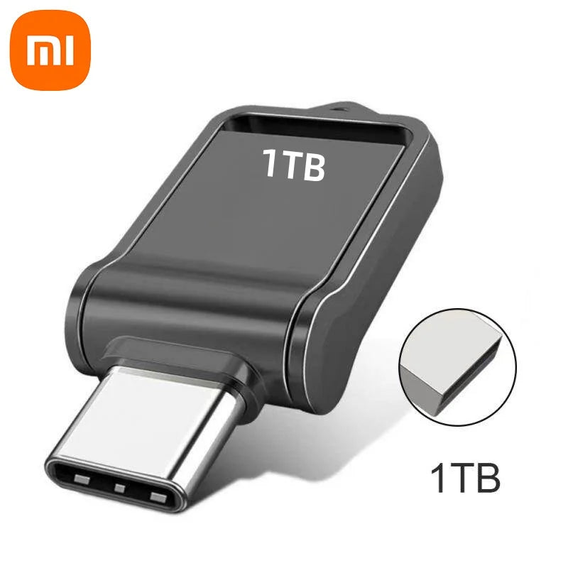 Xiaomi 2TB Flash Drive High Speed USB 1TB Type-C Interface Large Capacity Dual Purpose Flash Drive Mobile Phone Computer Disk