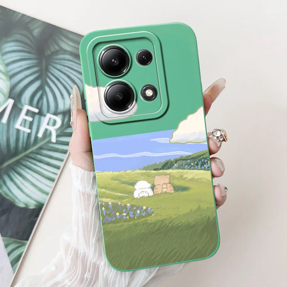 For Xiaomi Poco M6 Pro 4G Case 2024 Cute Rabbit Panda Shockproof Silicone Soft Matte Phone Cases For Xiomi Poco M6 Pro 4G Fundas