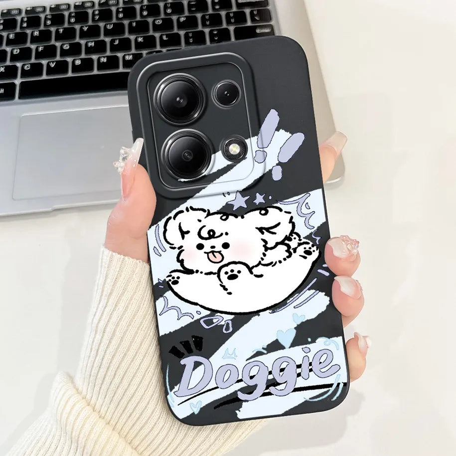 For Xiaomi Poco M6 Pro 4G Case 2024 Cute Rabbit Panda Shockproof Silicone Soft Matte Phone Cases For Xiomi Poco M6 Pro 4G Fundas