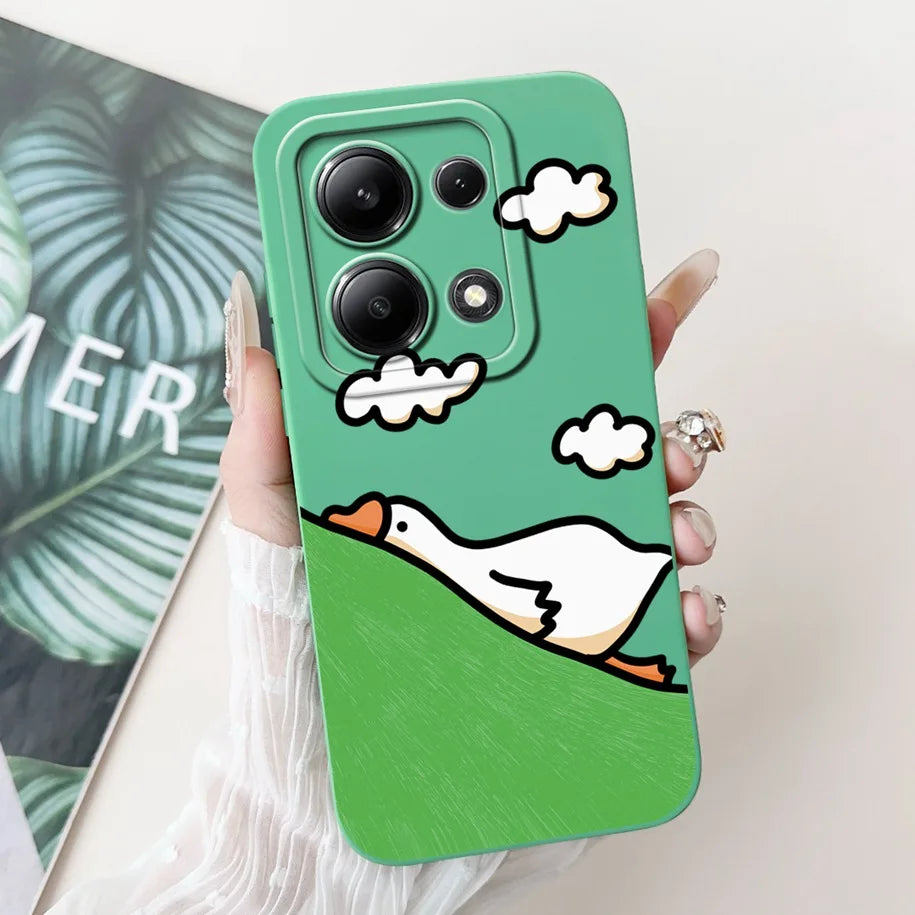 For Xiaomi Poco M6 Pro 4G Case 2024 Cute Rabbit Panda Shockproof Silicone Soft Matte Phone Cases For Xiomi Poco M6 Pro 4G Fundas