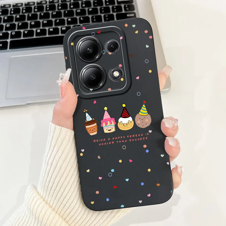 For Xiaomi Poco M6 Pro 4G Case 2024 Cute Rabbit Panda Shockproof Silicone Soft Matte Phone Cases For Xiomi Poco M6 Pro 4G Fundas