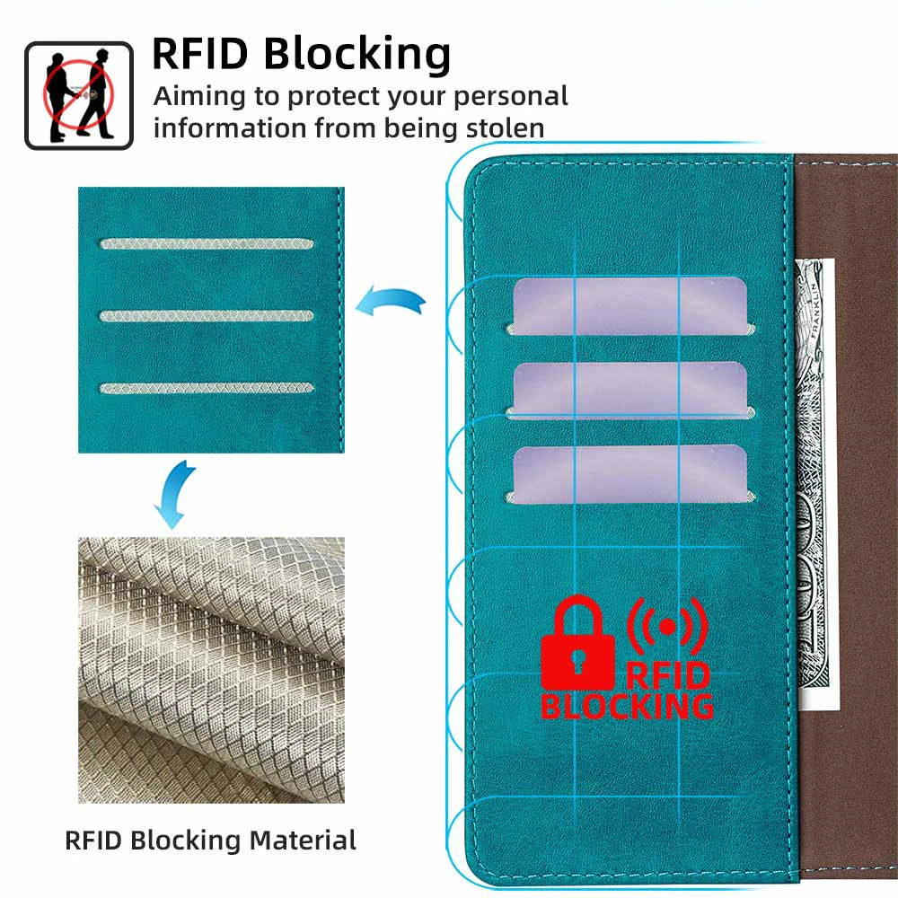 Funda Flip Leather Wallet Case For OPPO Find X2 X3 Pro find X3 X2 Neo X3 Lite Magnet Buckle Protect Cover Case RFID Blocking