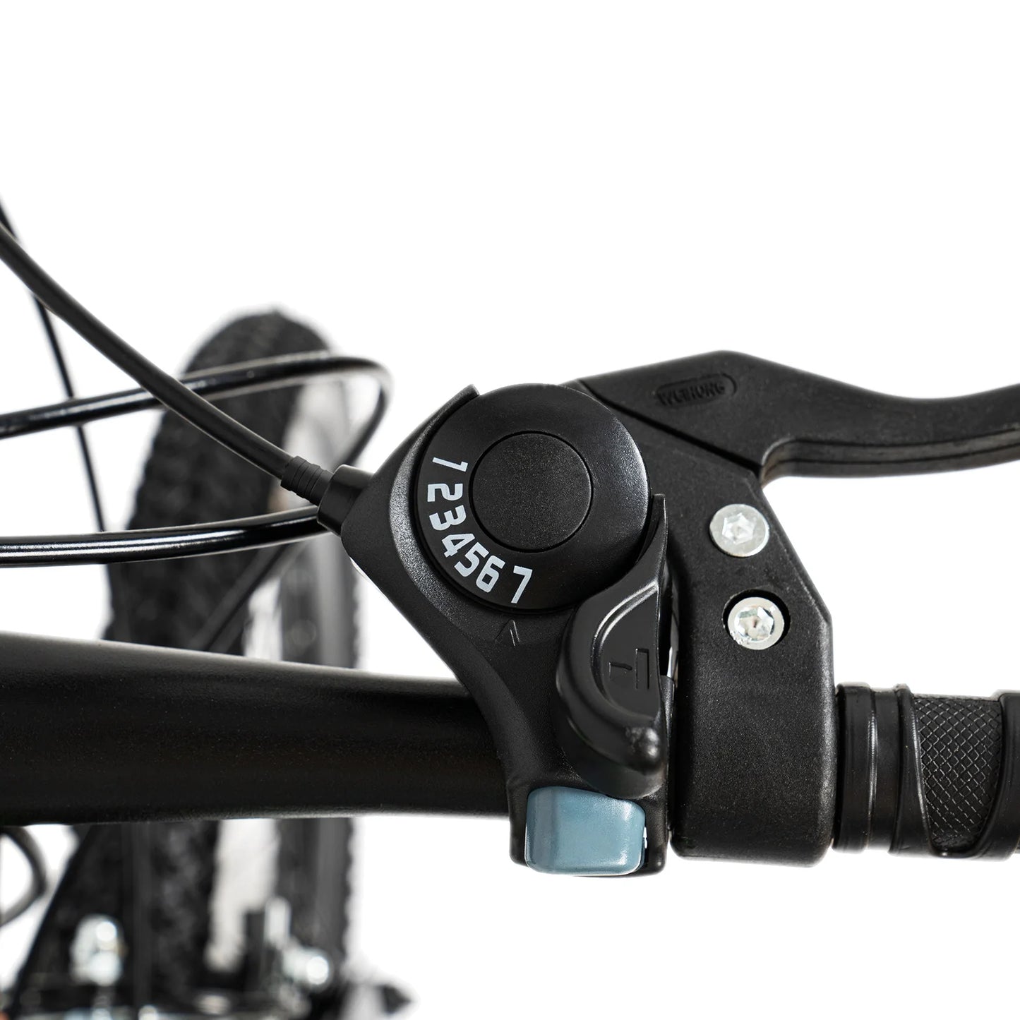 20 Inch Mountain Bike 7 Speed Gears, Adjustable Seat Kids' Bike with Mudguards Kettle Holder Kettle for Boys Girls 8-13 years