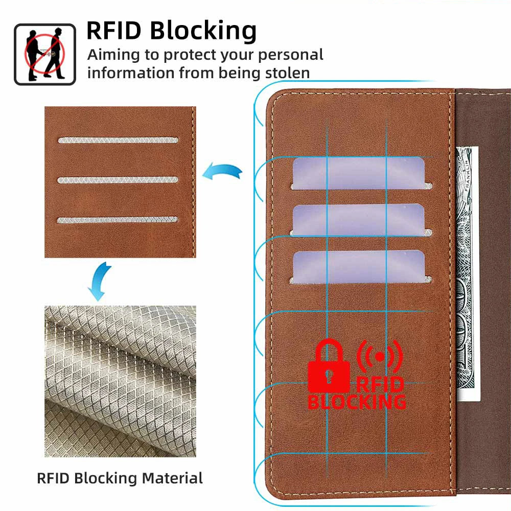 Funda Flip Leather Wallet Case For OPPO Find X2 X3 Pro find X3 X2 Neo X3 Lite Magnet Buckle Protect Cover Case RFID Blocking