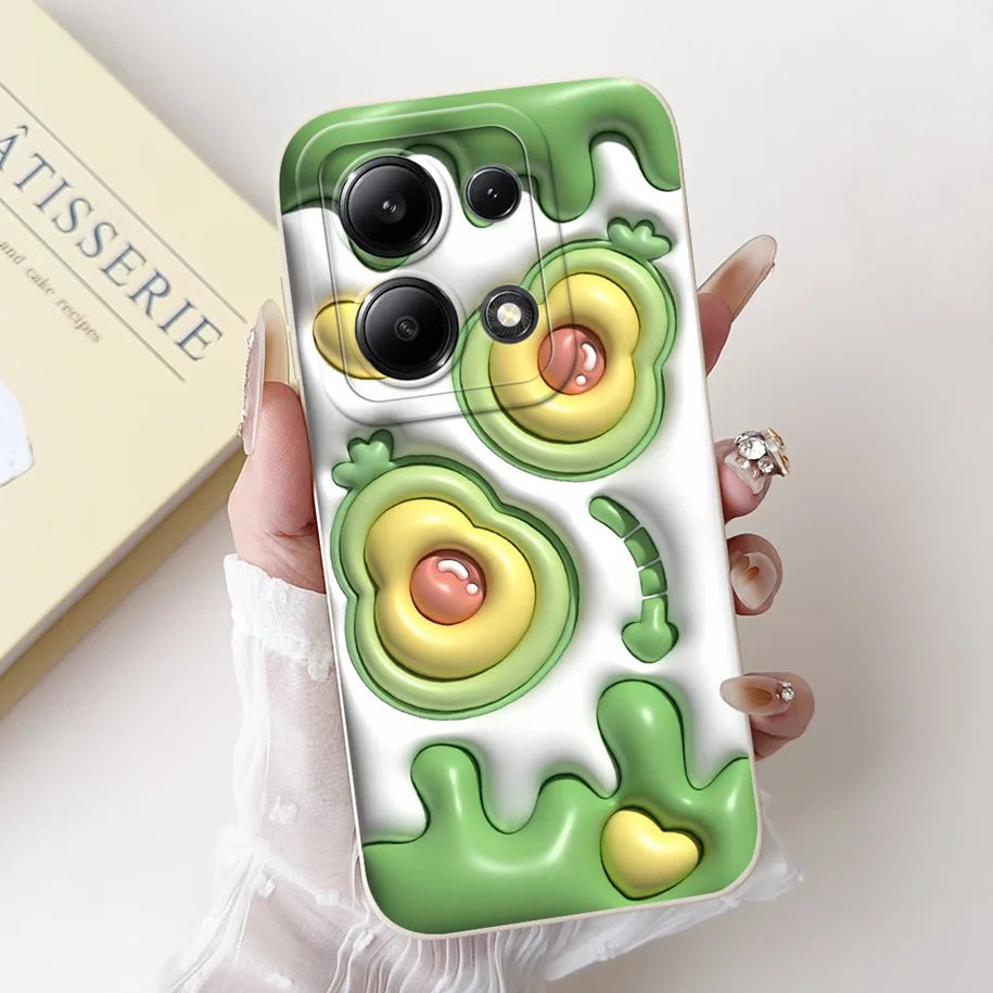 For Xiaomi Poco M6 Pro 4G Case 2024 Cute Rabbit Panda Shockproof Silicone Soft Matte Phone Cases For Xiomi Poco M6 Pro 4G Fundas