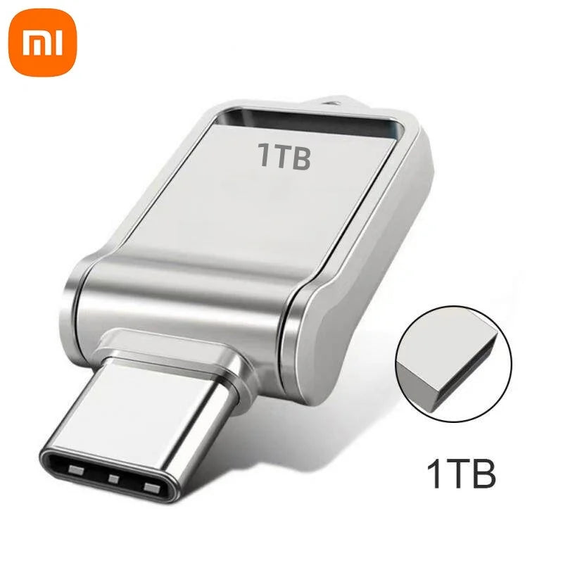 Xiaomi 2TB Flash Drive High Speed USB 1TB Type-C Interface Large Capacity Dual Purpose Flash Drive Mobile Phone Computer Disk