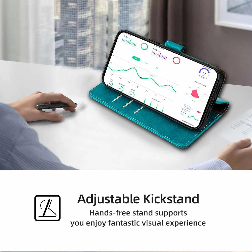 Funda Flip Leather Wallet Case For OPPO Find X2 X3 Pro find X3 X2 Neo X3 Lite Magnet Buckle Protect Cover Case RFID Blocking