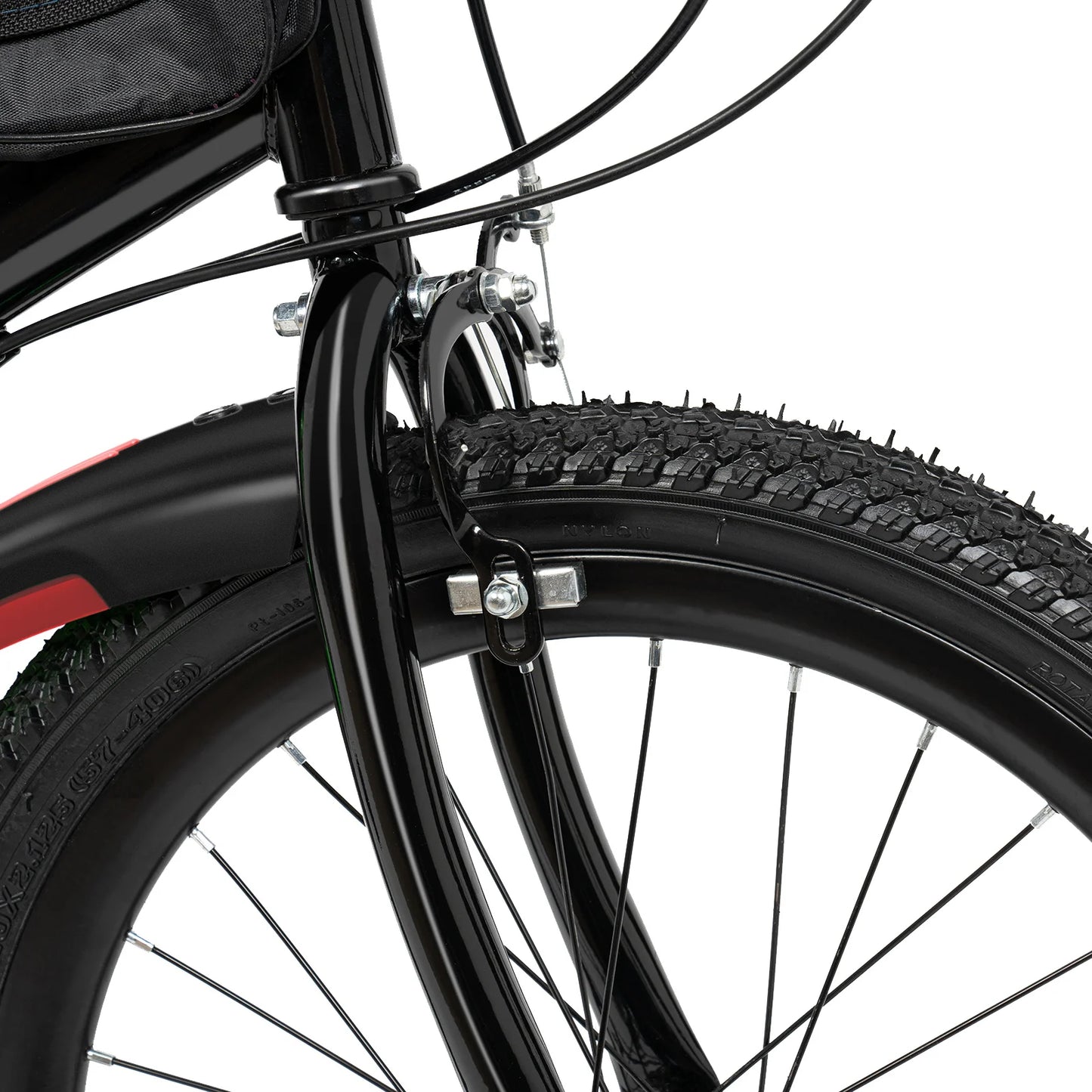 20 Inch Mountain Bike 7 Speed Gears, Adjustable Seat Kids' Bike with Mudguards Kettle Holder Kettle for Boys Girls 8-13 years