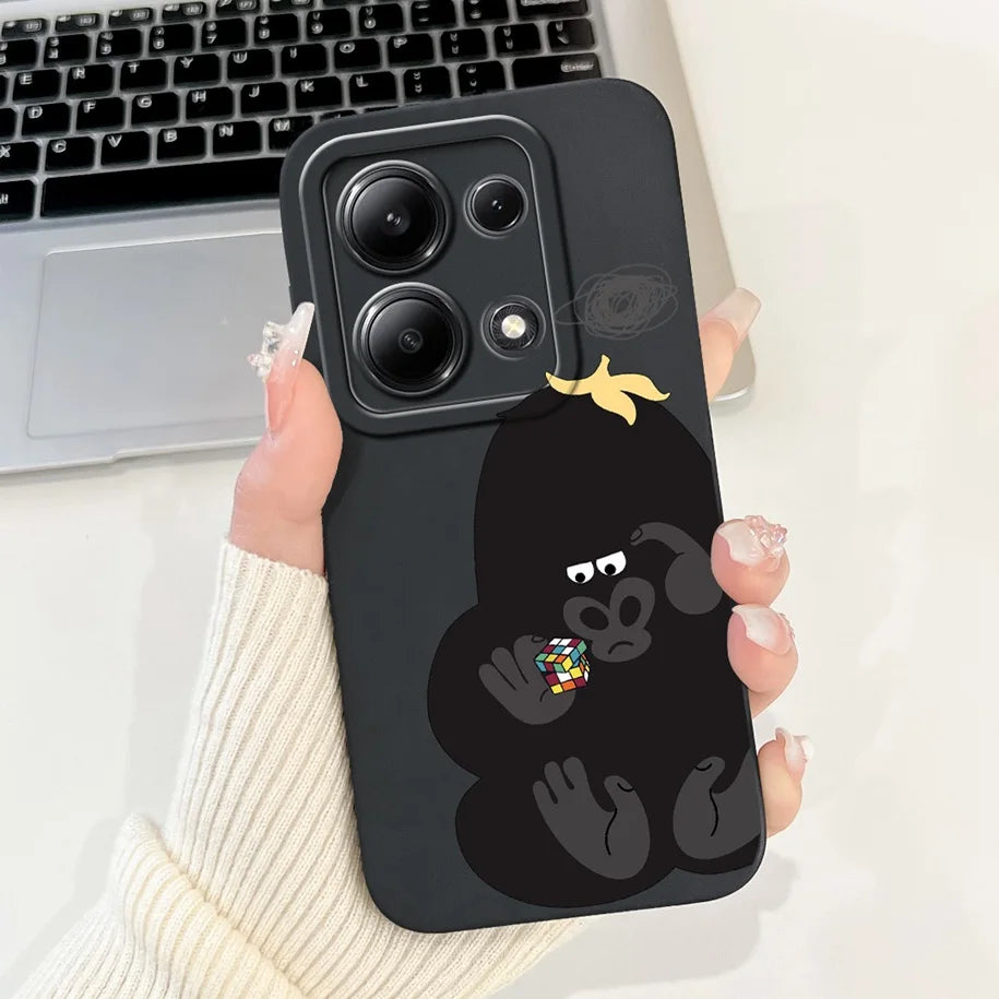 For Xiaomi Poco M6 Pro 4G Case 2024 Cute Rabbit Panda Shockproof Silicone Soft Matte Phone Cases For Xiomi Poco M6 Pro 4G Fundas