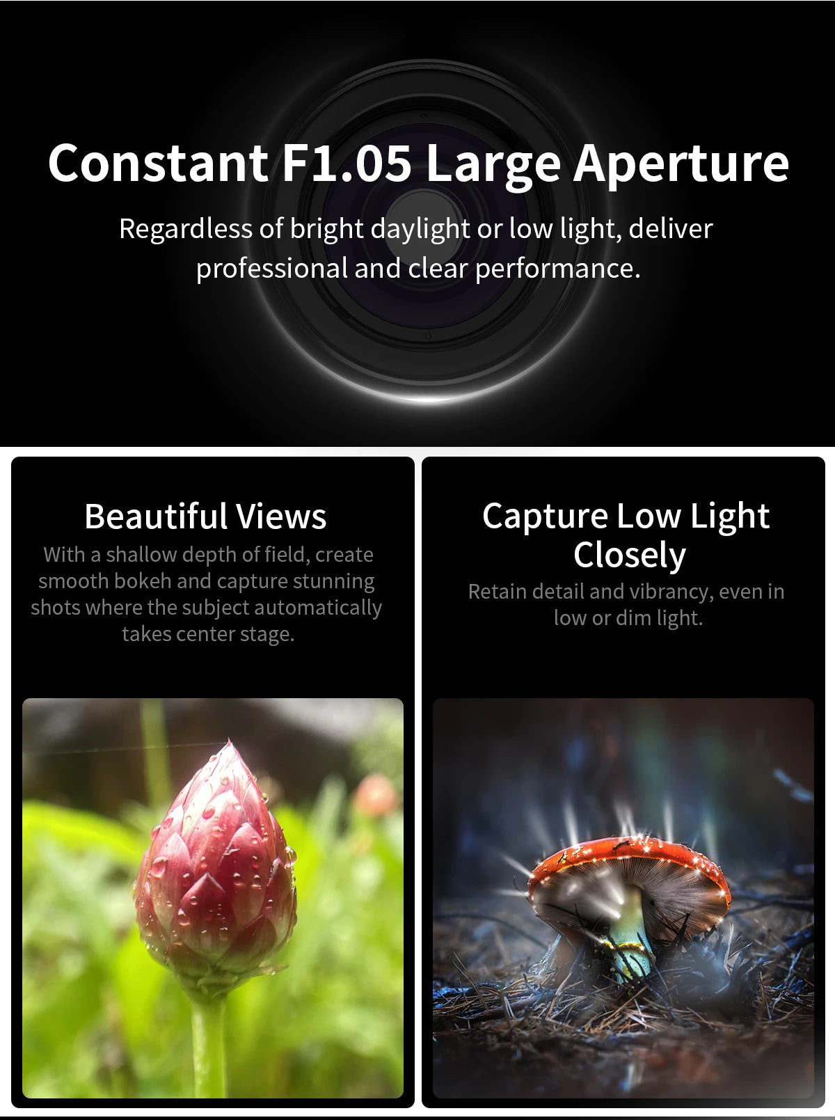 APEXEL 10-20X Zoom Macro Lens  HD Micro Phone Camera Lenses Support Eye Macro Photography for iPhone Samsung all Smartphones