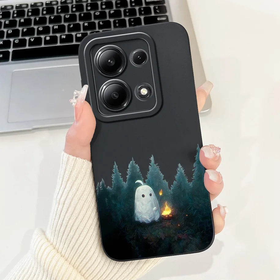 For Xiaomi Poco M6 Pro 4G Case 2024 Cute Rabbit Panda Shockproof Silicone Soft Matte Phone Cases For Xiomi Poco M6 Pro 4G Fundas