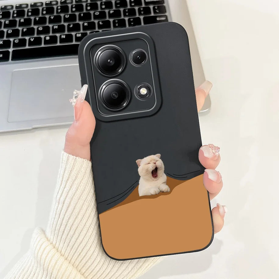 For Xiaomi Poco M6 Pro 4G Case 2024 Cute Rabbit Panda Shockproof Silicone Soft Matte Phone Cases For Xiomi Poco M6 Pro 4G Fundas