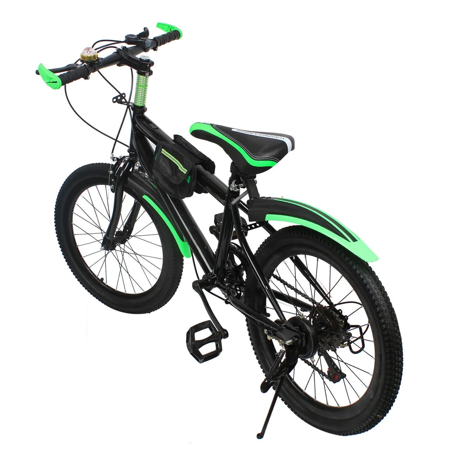 20 Inch Mountain Bike 7 Speed Gears, Adjustable Seat Kids' Bike with Mudguards Kettle Holder Kettle for Boys Girls 8-13 years