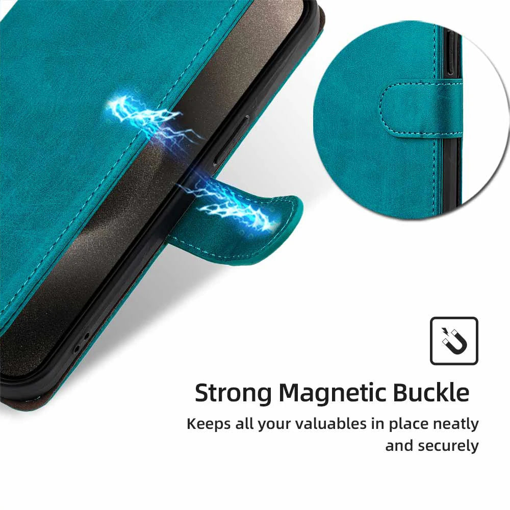 Funda Flip Leather Wallet Case For OPPO Find X2 X3 Pro find X3 X2 Neo X3 Lite Magnet Buckle Protect Cover Case RFID Blocking