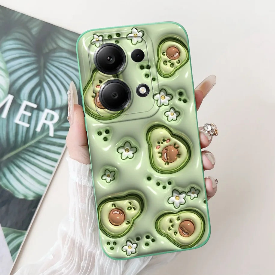 For Xiaomi Poco M6 Pro 4G Case 2024 Cute Rabbit Panda Shockproof Silicone Soft Matte Phone Cases For Xiomi Poco M6 Pro 4G Fundas