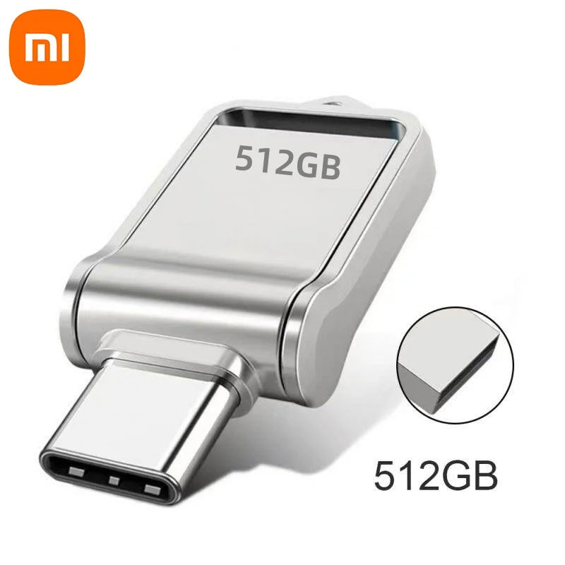 Xiaomi 2TB Flash Drive High Speed USB 1TB Type-C Interface Large Capacity Dual Purpose Flash Drive Mobile Phone Computer Disk