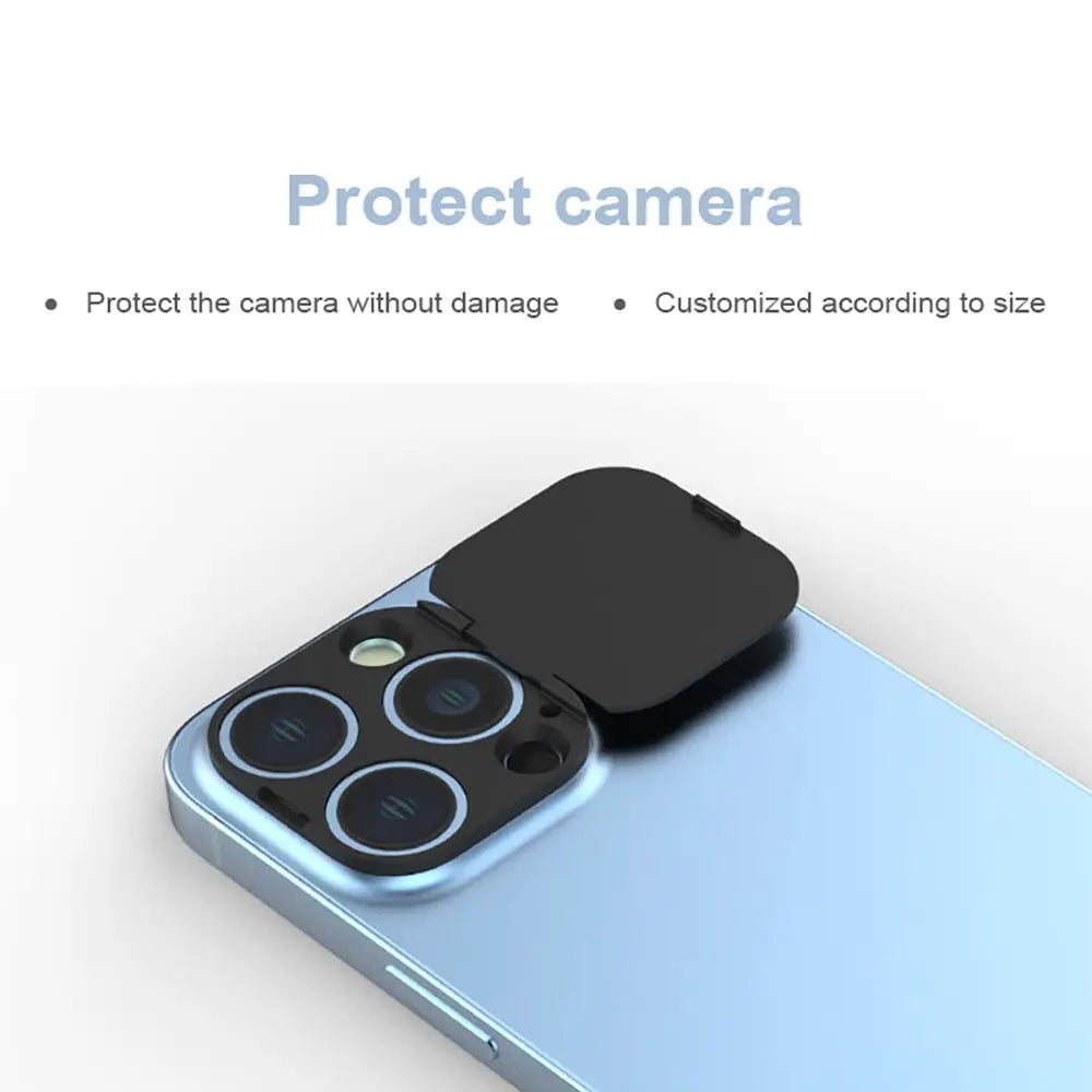 1PC Back Camera Lens Flip Cover Protector Plastic Phone Lens WebCam Privacy Protective Sticker For iPhone 13 Pro Max 13Mini