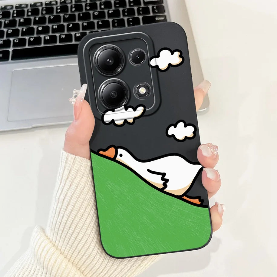 For Xiaomi Poco M6 Pro 4G Case 2024 Cute Rabbit Panda Shockproof Silicone Soft Matte Phone Cases For Xiomi Poco M6 Pro 4G Fundas