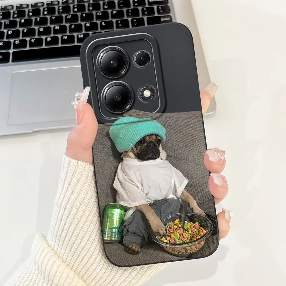 For Xiaomi Poco M6 Pro 4G Case 2024 Cute Rabbit Panda Shockproof Silicone Soft Matte Phone Cases For Xiomi Poco M6 Pro 4G Fundas