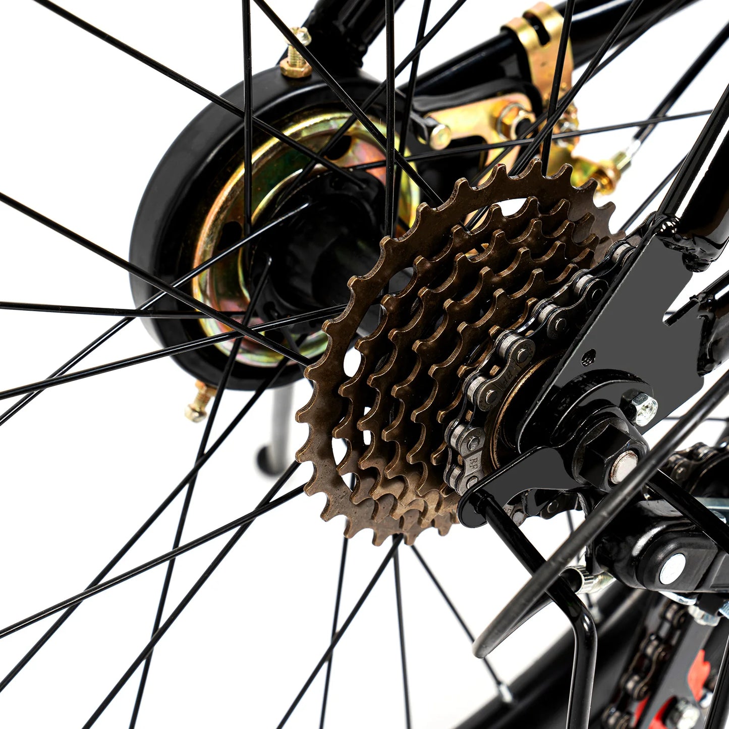 20 Inch Mountain Bike 7 Speed Gears, Adjustable Seat Kids' Bike with Mudguards Kettle Holder Kettle for Boys Girls 8-13 years