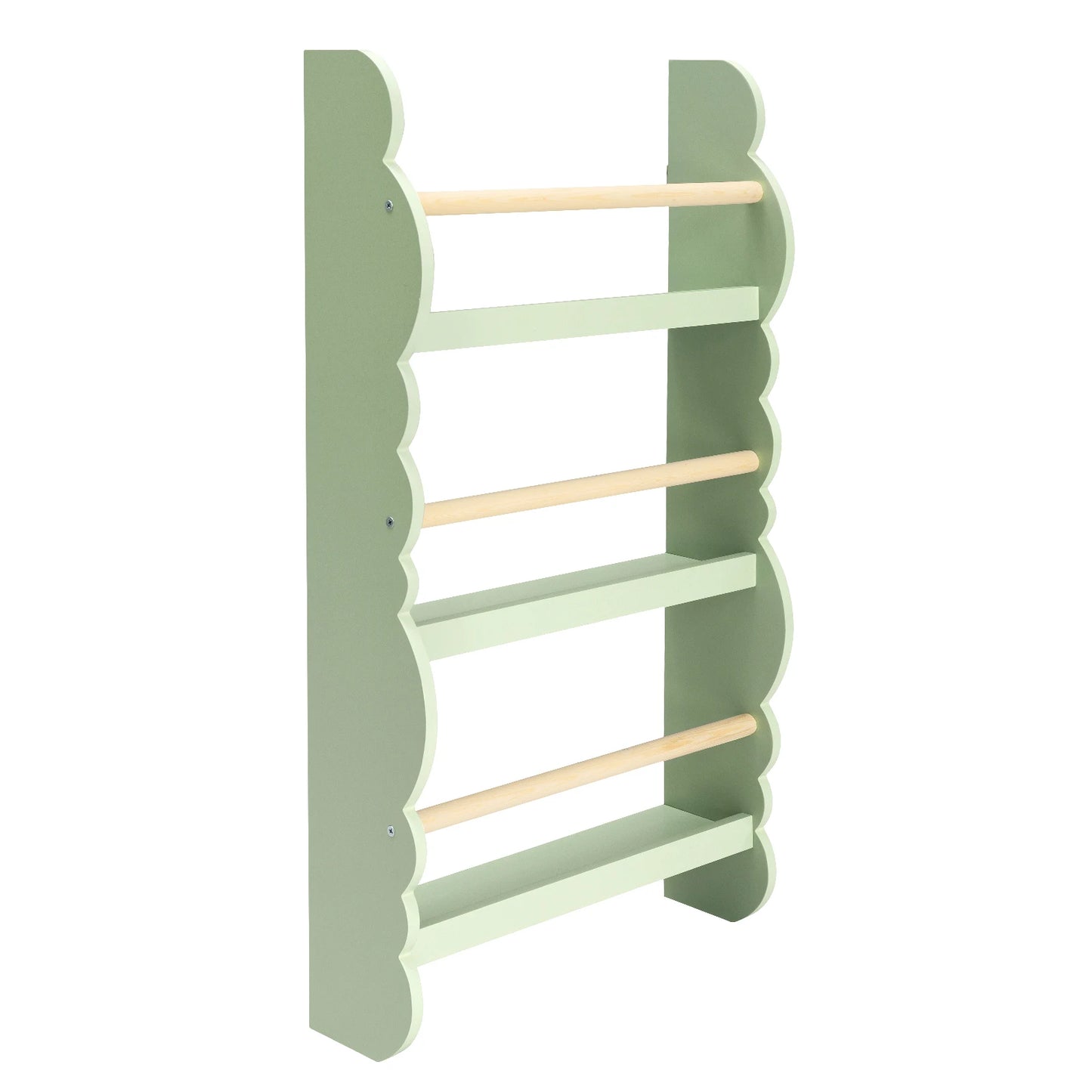 WOLTU Children's Bookshelf Kid's Bookcase Wall Shelf Book Organizer with 4 Shelves for Book Magazine Storage Kids Room Home