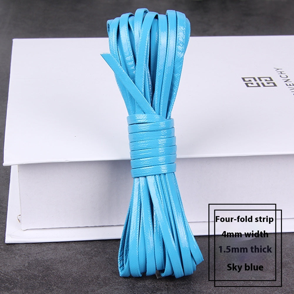 PU Four-layer Layering Soft Leather Woven Leather String