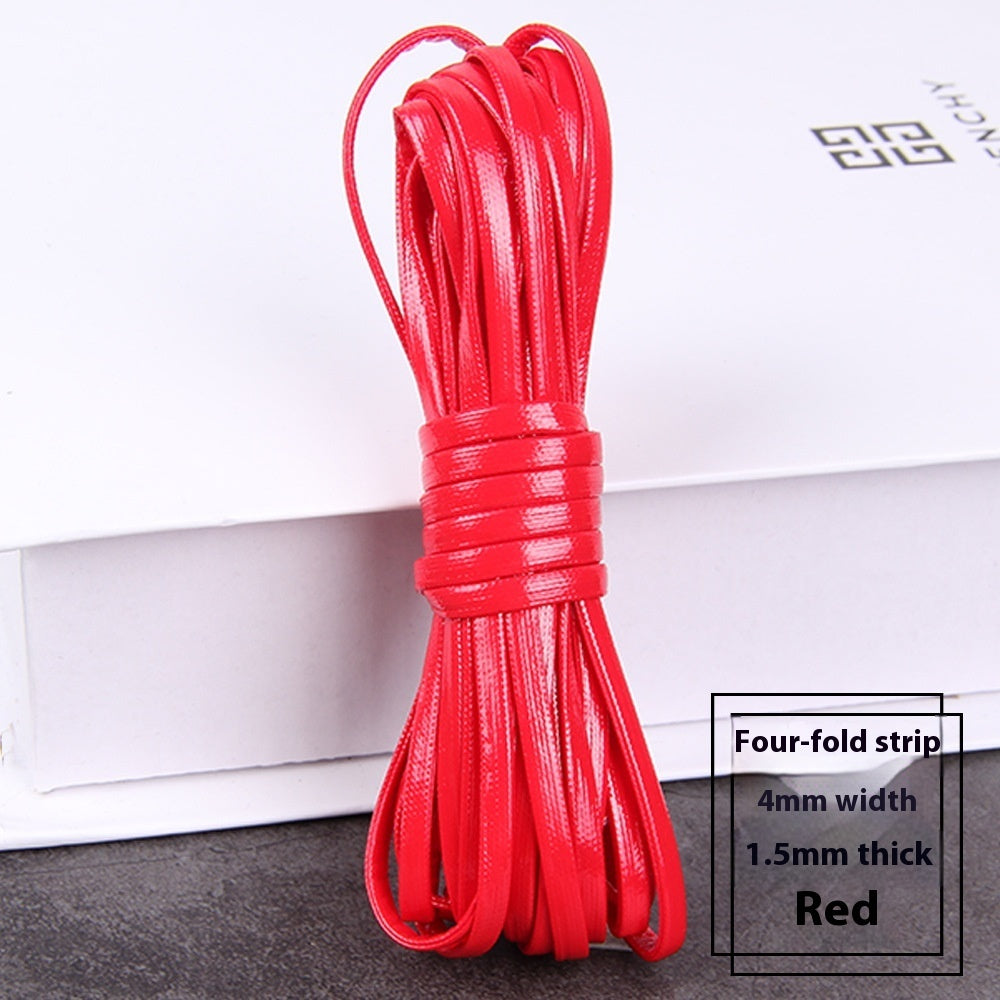 PU Four-layer Layering Soft Leather Woven Leather String