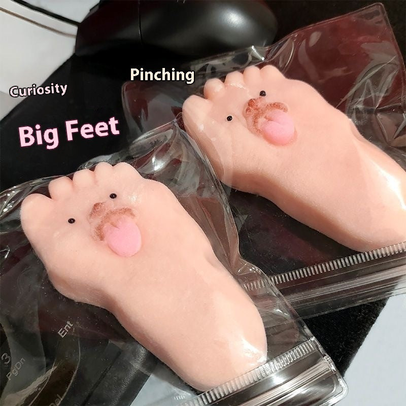 Dopamine Rainbow Kitten Cheese Squeezing Toy Silicone Slow Rebound Decompression